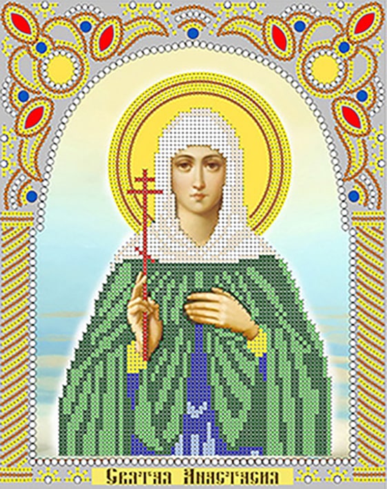Икона бисером Святая Анастасия