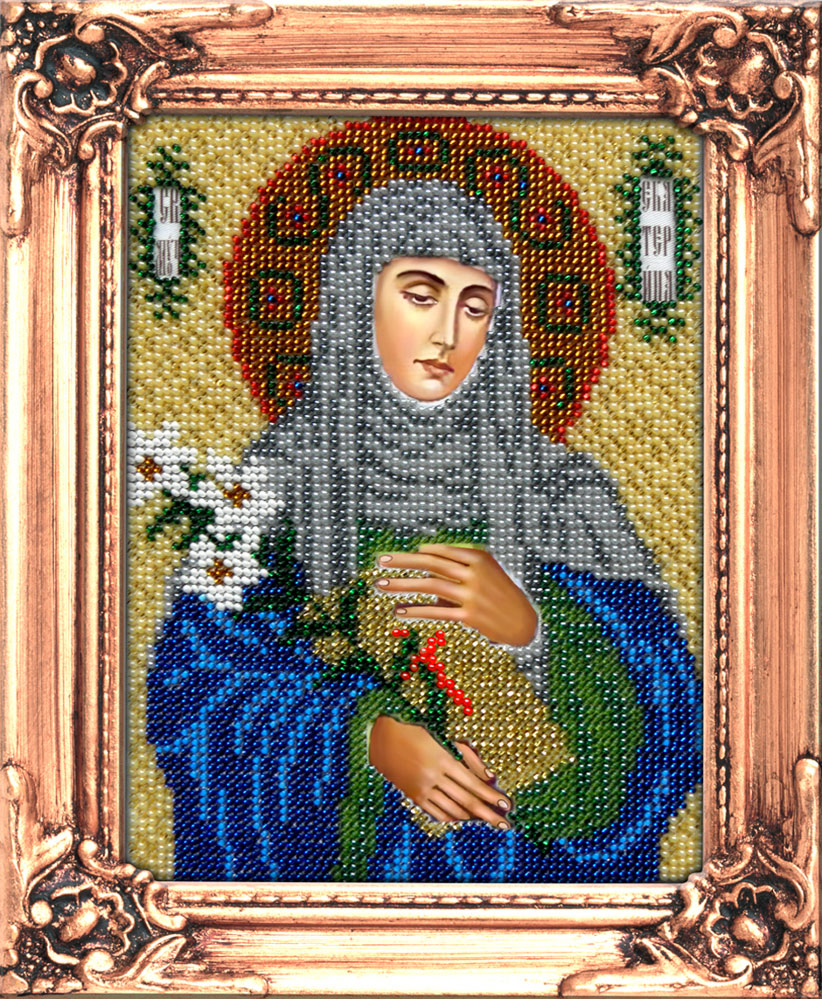 Вышивка Икона Святая Екатерина 