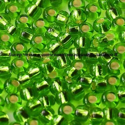 Бисер 57430 зеленый Preciosa Ornela 