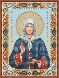 Икона Святая Ксения Петербургская вышивка