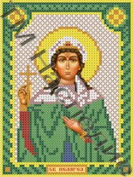 Схема для вышивания бисером Икона Святая Пелагея