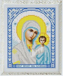 Вышивка икона Богородицы Казанской