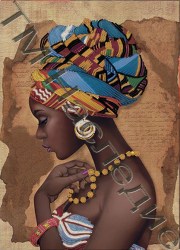 Африканка вышивка бисером