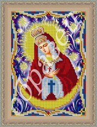 Икона Божья Матерь Остробрамская схема икон для частичной вышивки бисером