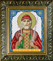 Икона Святой Игорь вышивка.
