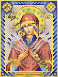 Вышивка икона Семистрельная Богородица.