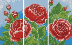 Розы схема для вышивания бисером