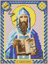 Вышивка Икона Святой Кирилл. 