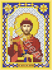 Вышивка Икона Святой Князь Борис