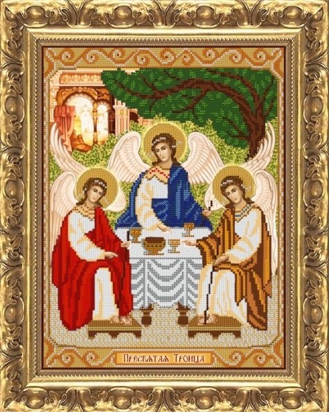 Святая Троица вышивка