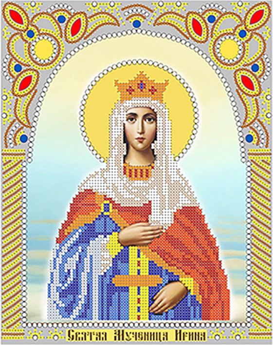 Вышивка икона Святая Ирина