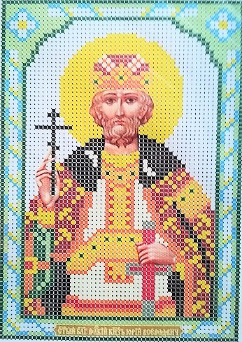 Икона Святой Князь Юрий вышивка.