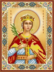 Икона Святая Мученица Екатерина вышивка