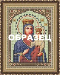 Озерянская  икона Божьей Матери схема для вышивки бисером