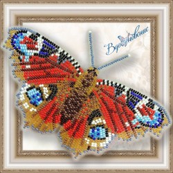 Вышивка бабочка Павлиний Глаз Дневной
