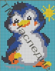 Набор алмазная мозаика Пингвин