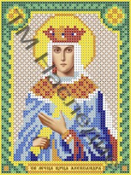 Икона бисером Святая Александра вышивка.