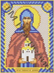 Вышивка Икона Святой Даниил. 