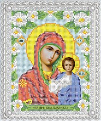 Икона бисером Богородица Казанская