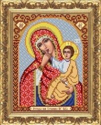 Икона Пресвятая Богородица Отрада и Утешение вышивка