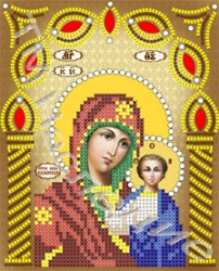 Схема для вышивания Икона Богородица Казанская со стразами.