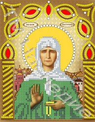 Вышивка Икона Святая Матрона Московская со стразами. 