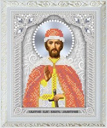 Икона бисером Святой Дмитрий