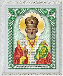 Икона бисером Святой Николай 