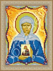 Икона Святая Мученица Матрона Московская схема вышивки бисером