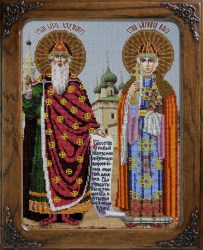 Икона Ольга и Владимир вышивка.