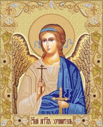 Икона Ангел Хранитель вышивка.