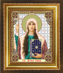 Икона Святая Мученица Нина вышивка.