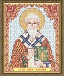 Икона Святой Апостол Тарасий бисером.