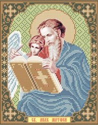 Вышивка Икона Святой Матфей бисером