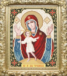 Вышивка икона Богородицы Теребинская 