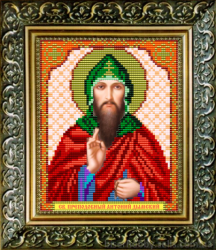 Икона Святой Антоний Дымский вышивка.