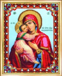 Вышивка Икона Божьей Матери Владимирская