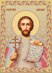 Икона Святой Князь Александр Бис-017.