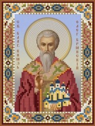 Икона Святой князь Олег Брянский Бис-025.
