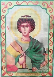 Икона Святой Великомученик Георгий,Егор вышивка. 