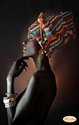 Африканка вышивка бисером схема