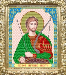 Вышивка икона Святой Никита 
