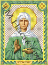  Икона Святая Блаженная Матрона бисером.