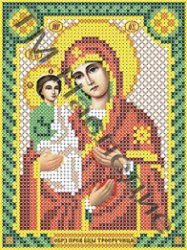  Икона Пресвятой Богородицы Троеручица схема.