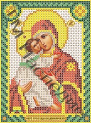 Вышивка Икона Владимирская Богородица.