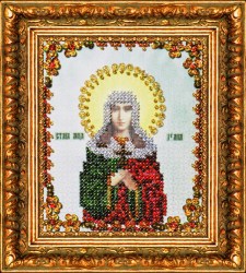 Икона Святая Юлия вышивка.