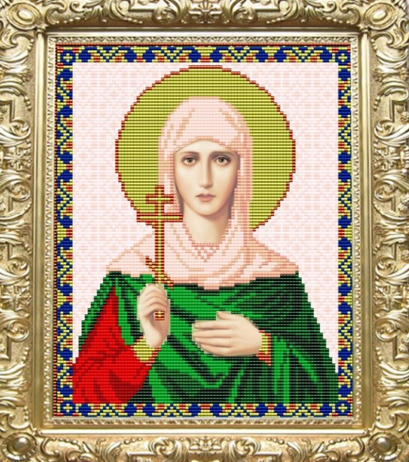 Вышивка икона Святая Антонина